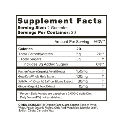 Natural Mood Gummies with Saffron