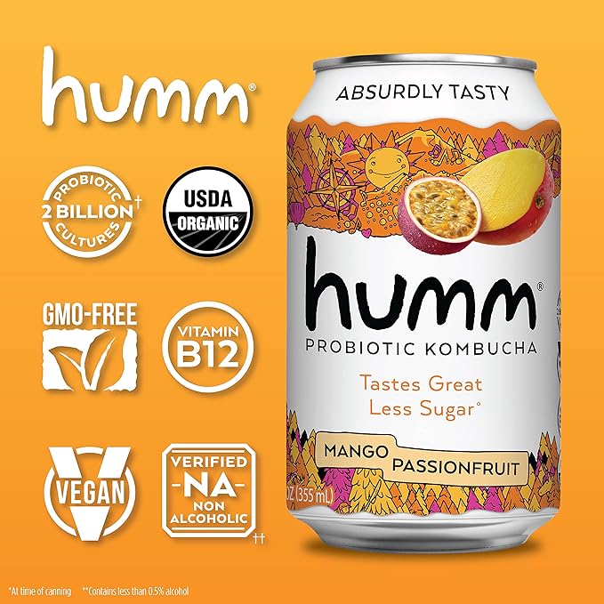 Humm | Original Mango Passionfruit Kombucha Whole30